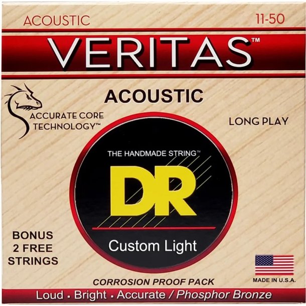 DR Strings VTA-11 Veritas western-guitar-strenge, 011-050